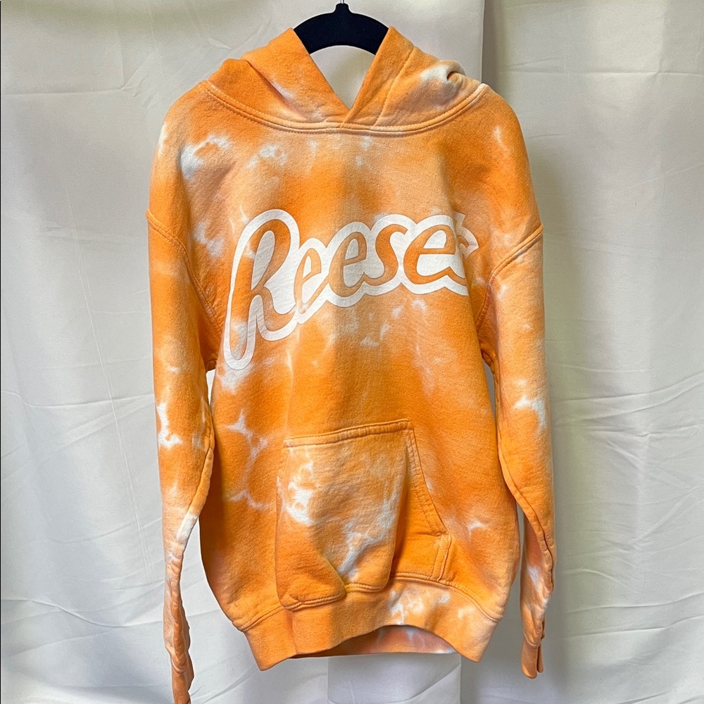 Reese's Hershey Kids Tie-Dye Hoodie - Orange size youth small